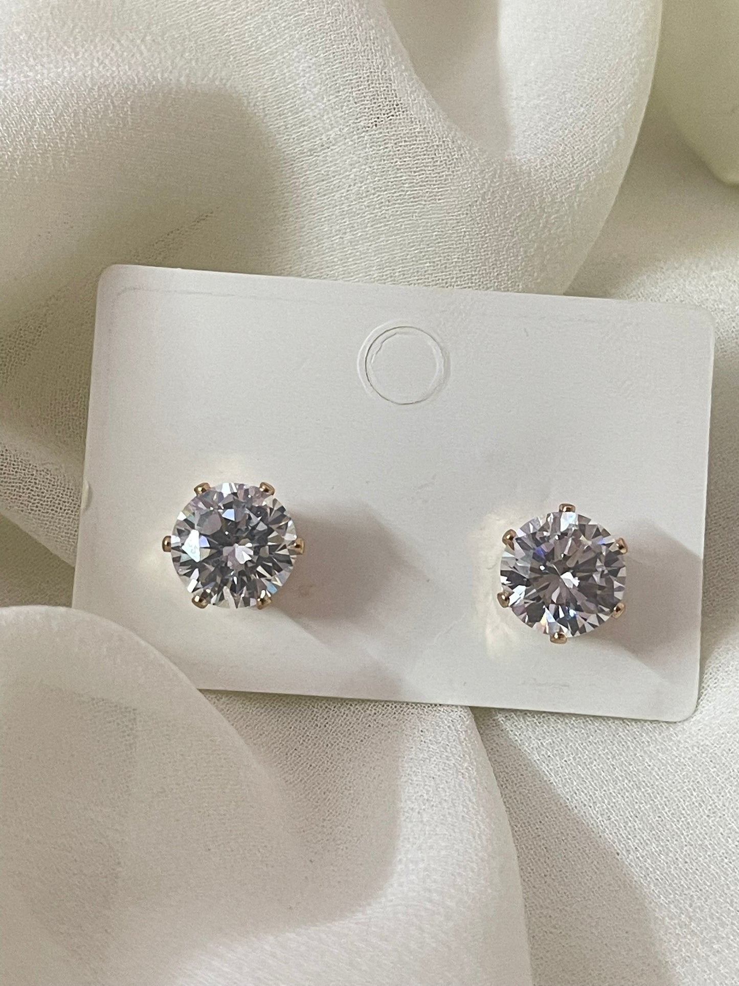 Solitaire Bling Earrings