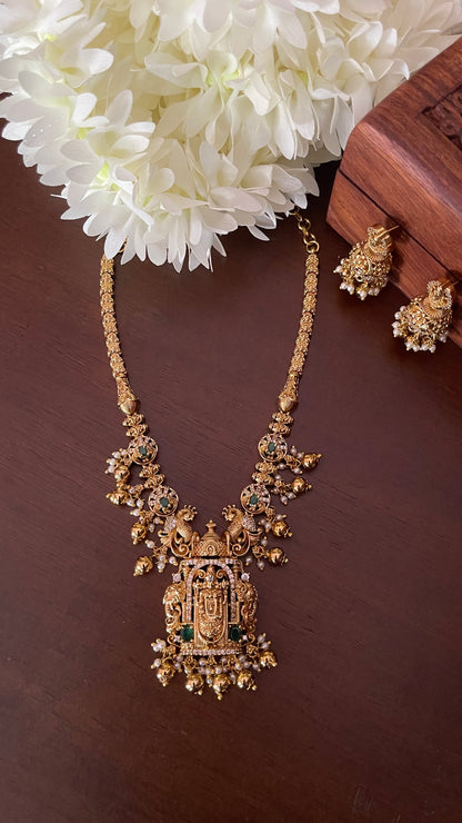 Perumal Mid length Necklace Set