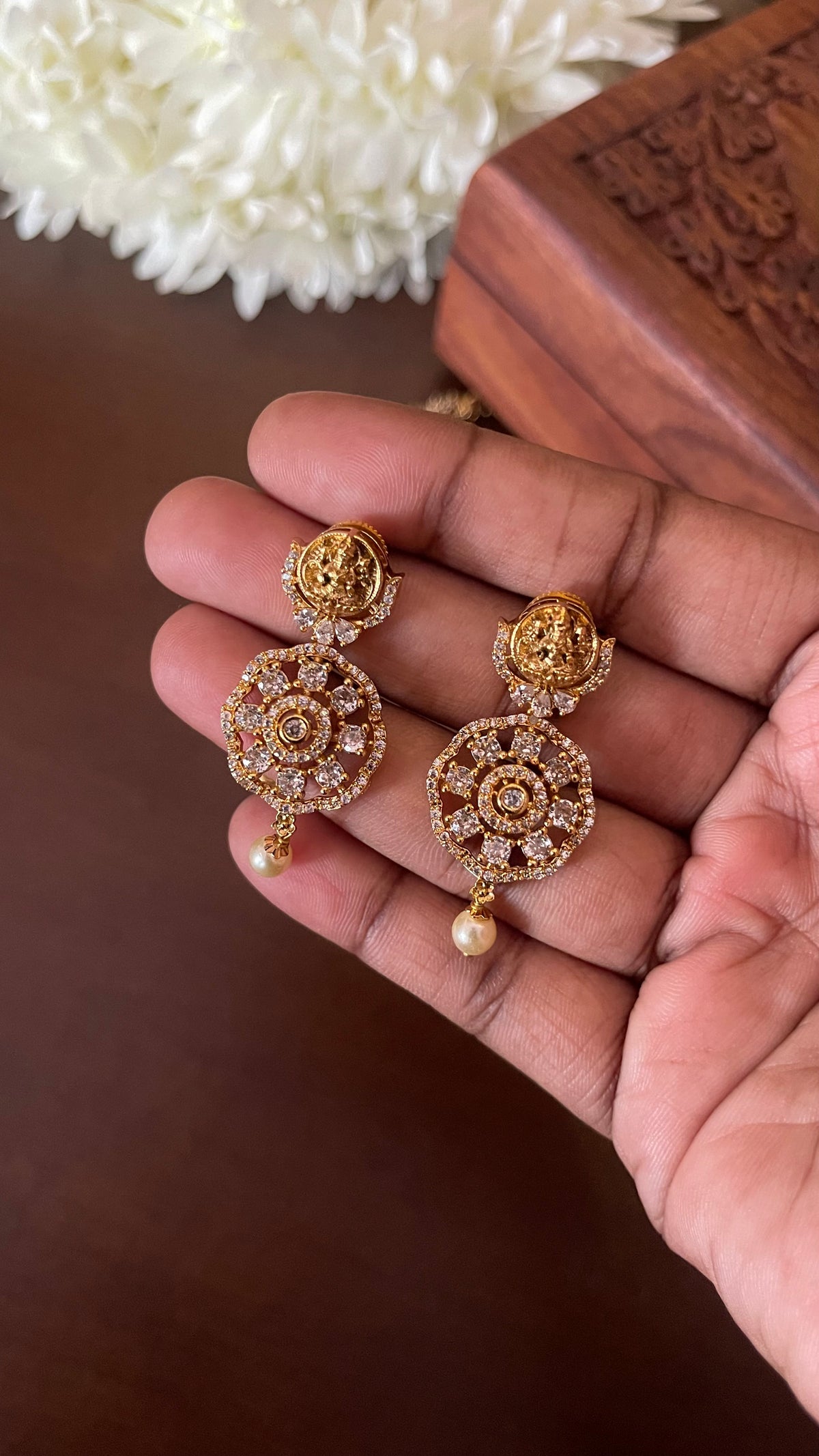 Navratna Lakshmi Coin Necklace Set