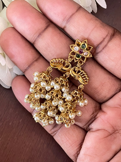 Cluster pearls Drop earrings