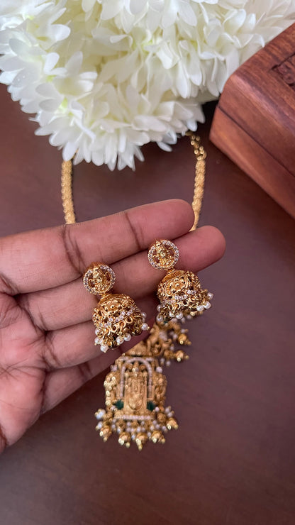 Perumal Mid length Necklace Set