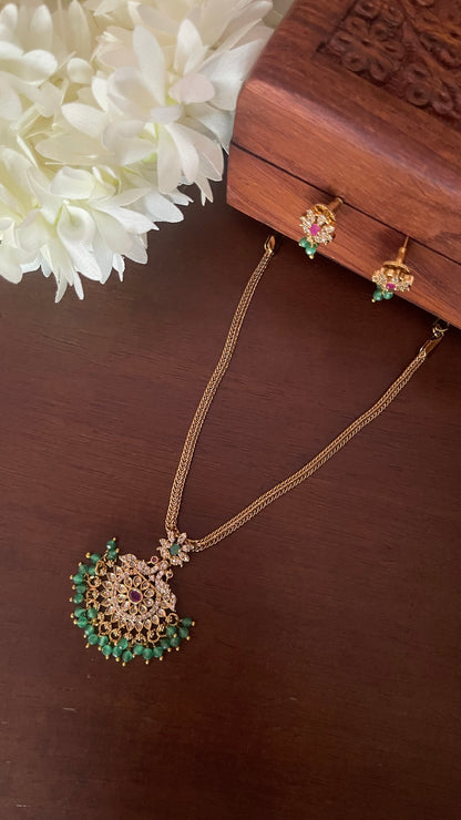 Kemp Floral AD Pendant Set