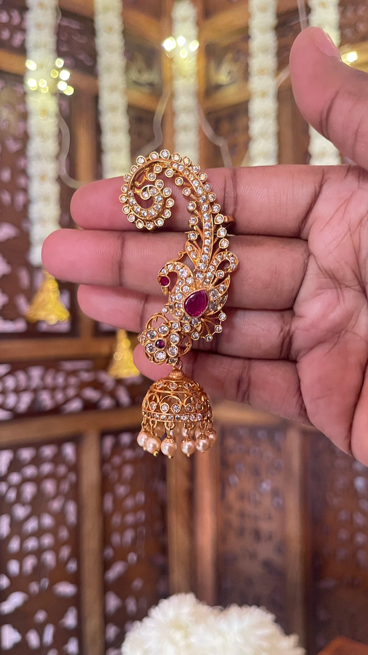 Cz Peacock Earcuff