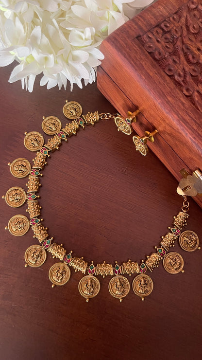 Lakshmi Kaasu Thalikkodi Jadau Necklace Set