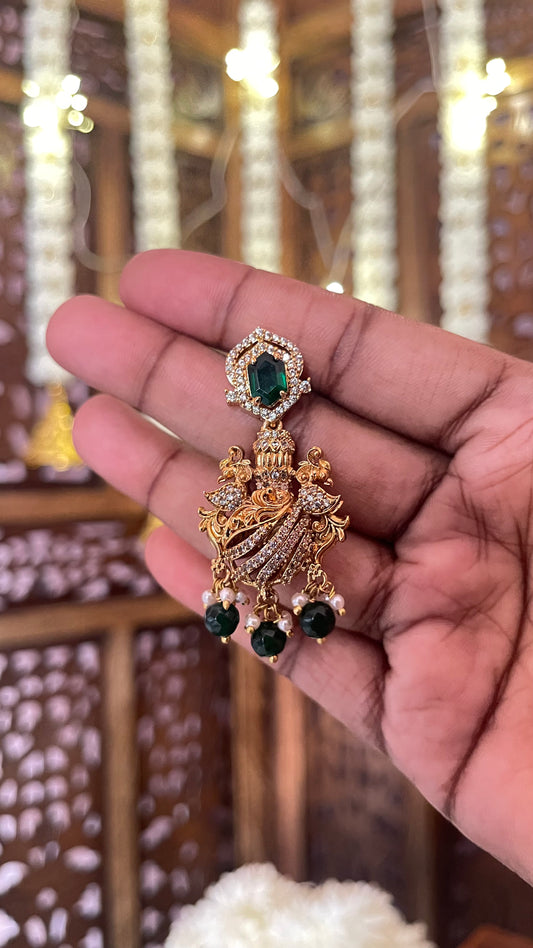 Royal double peacock Jhumka