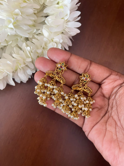 Cluster pearls Drop earrings