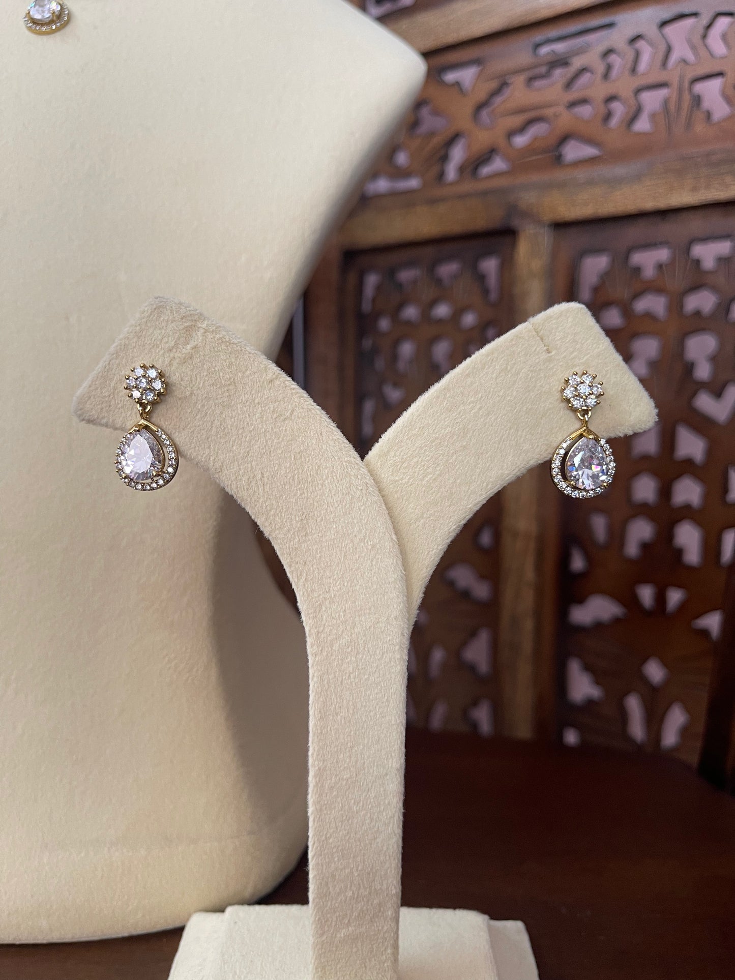 Tear Drop CZ Necklace