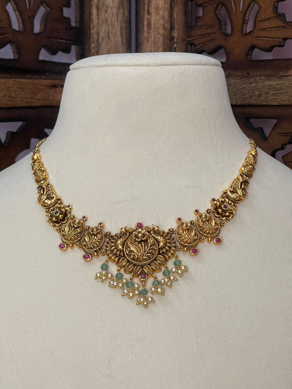 Antique Floral Necklace Set