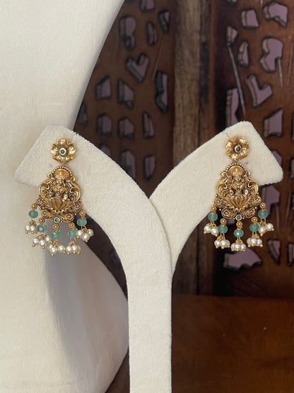Antique Lakshmi-Elephant Coral Necklace Set