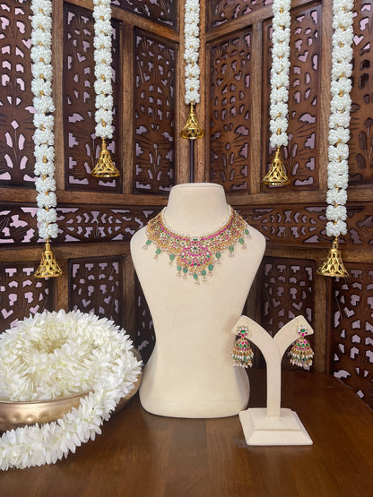 Jadau Guttapusalu Necklace Set