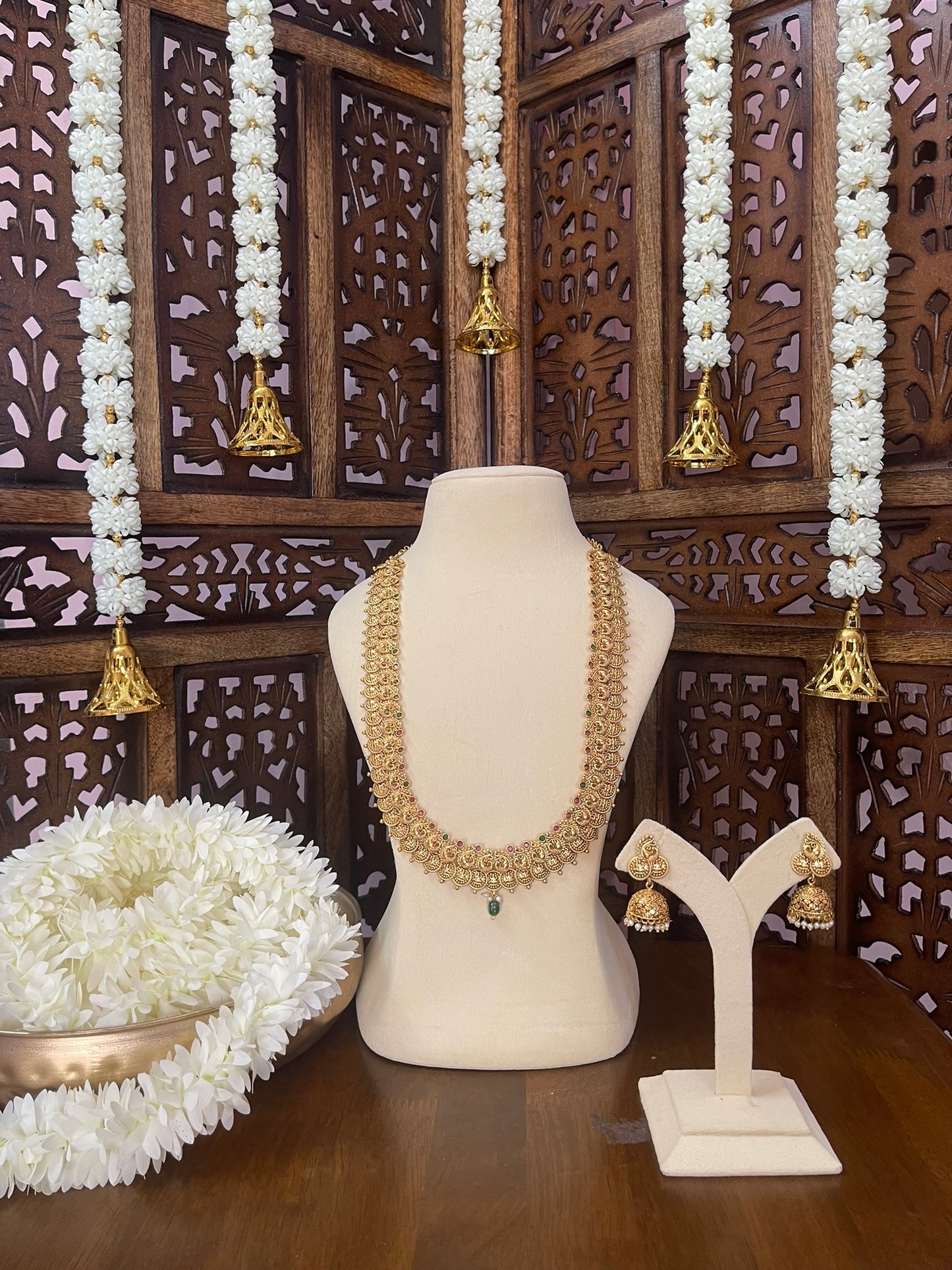 Antique Peacock Kaasu Maalai Haaram