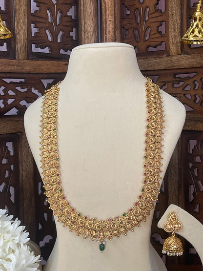 Antique Peacock Kaasu Maalai Haaram