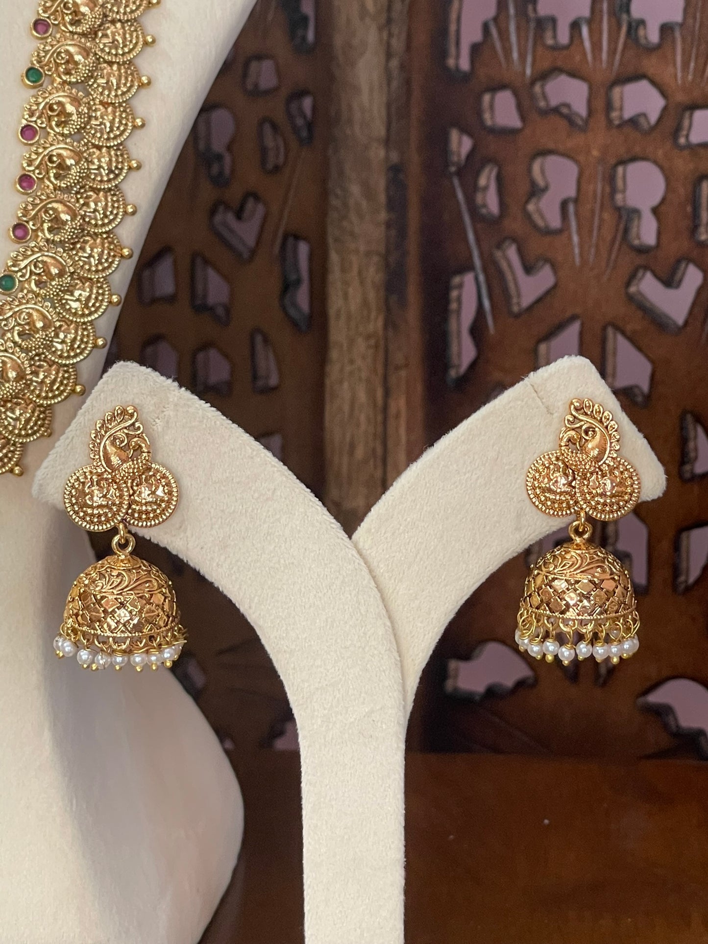 Antique Peacock Kaasu Maalai Haaram