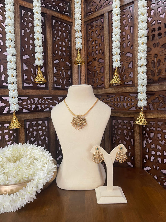 Antique Lakshmi Nakshi Pendant Set