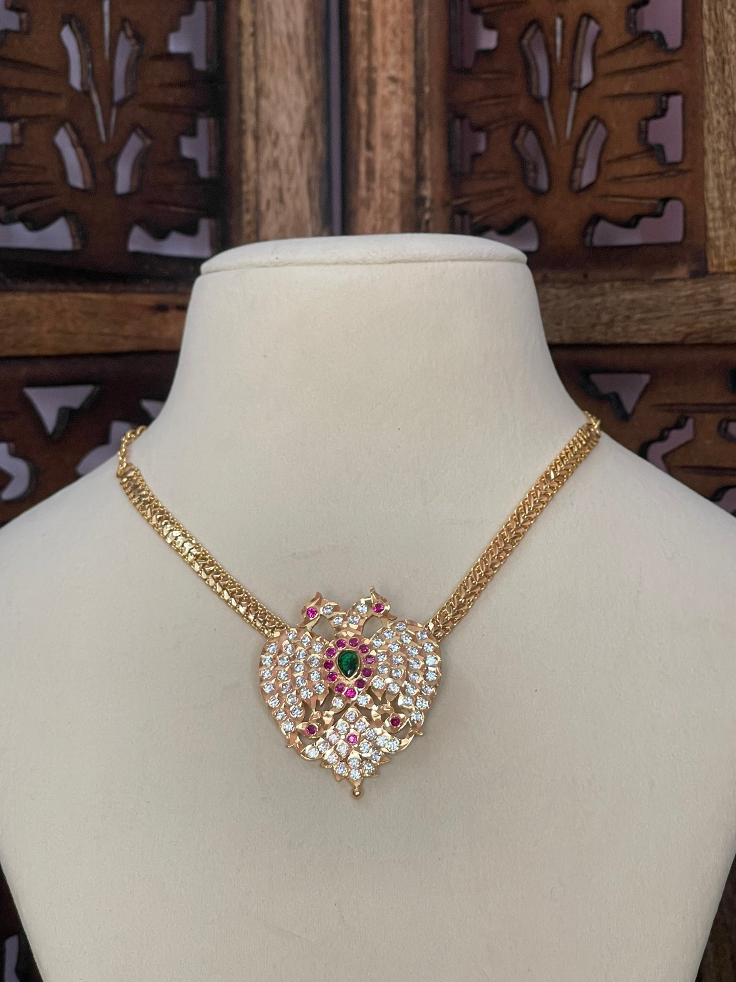 Gandaberunda Vintage Attigai Necklace