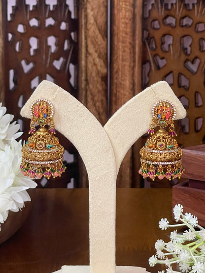 Srinivasa Kalyanam Hand-painted Bridal Jhumka