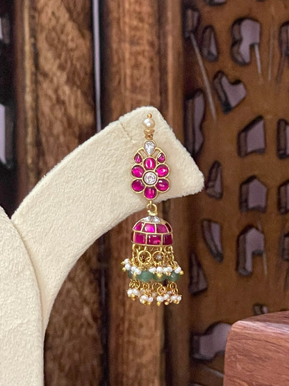 Jadau Mini Jhumka