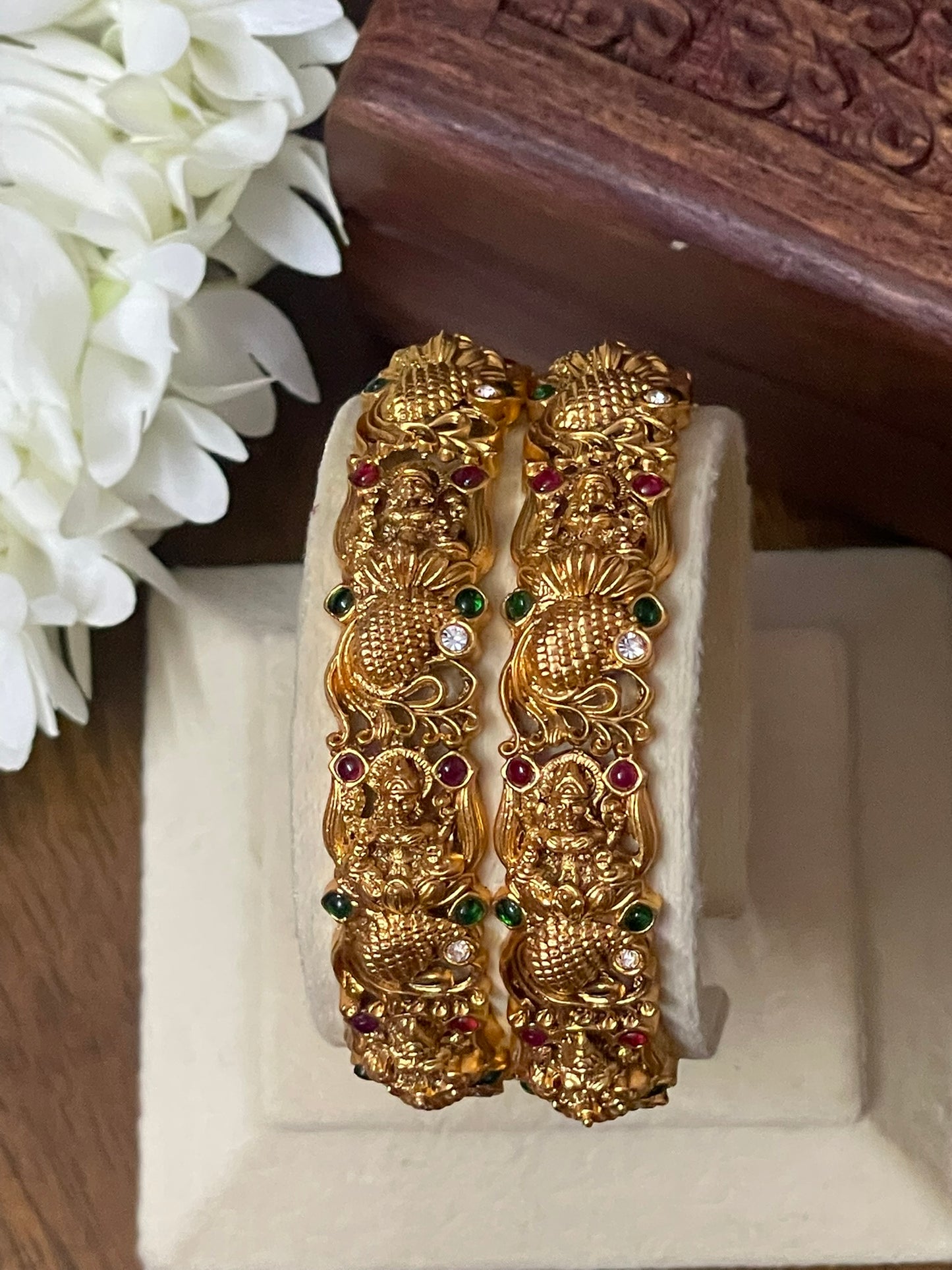 Antique Lakshmi Nakshi Bangles - Pair