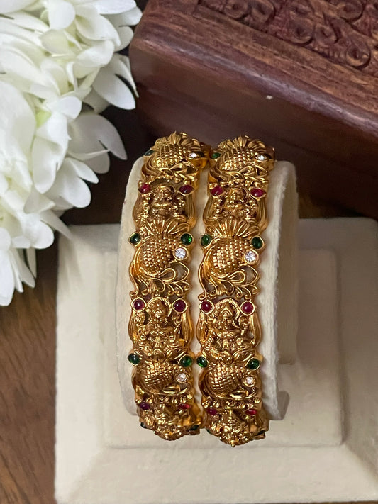 Antique Lakshmi Nakshi Bangles - Pair