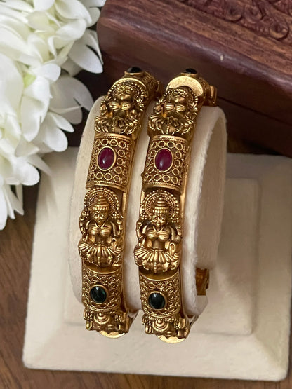 Antique Lakshmi Bangles - Pair