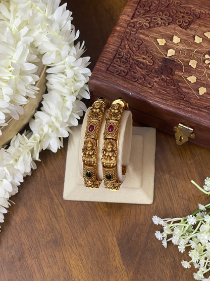 Antique Lakshmi Bangles - Pair