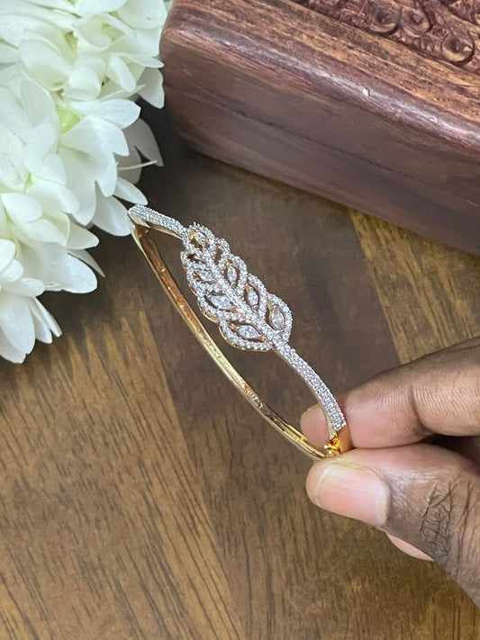 CZ Feather Bracelet