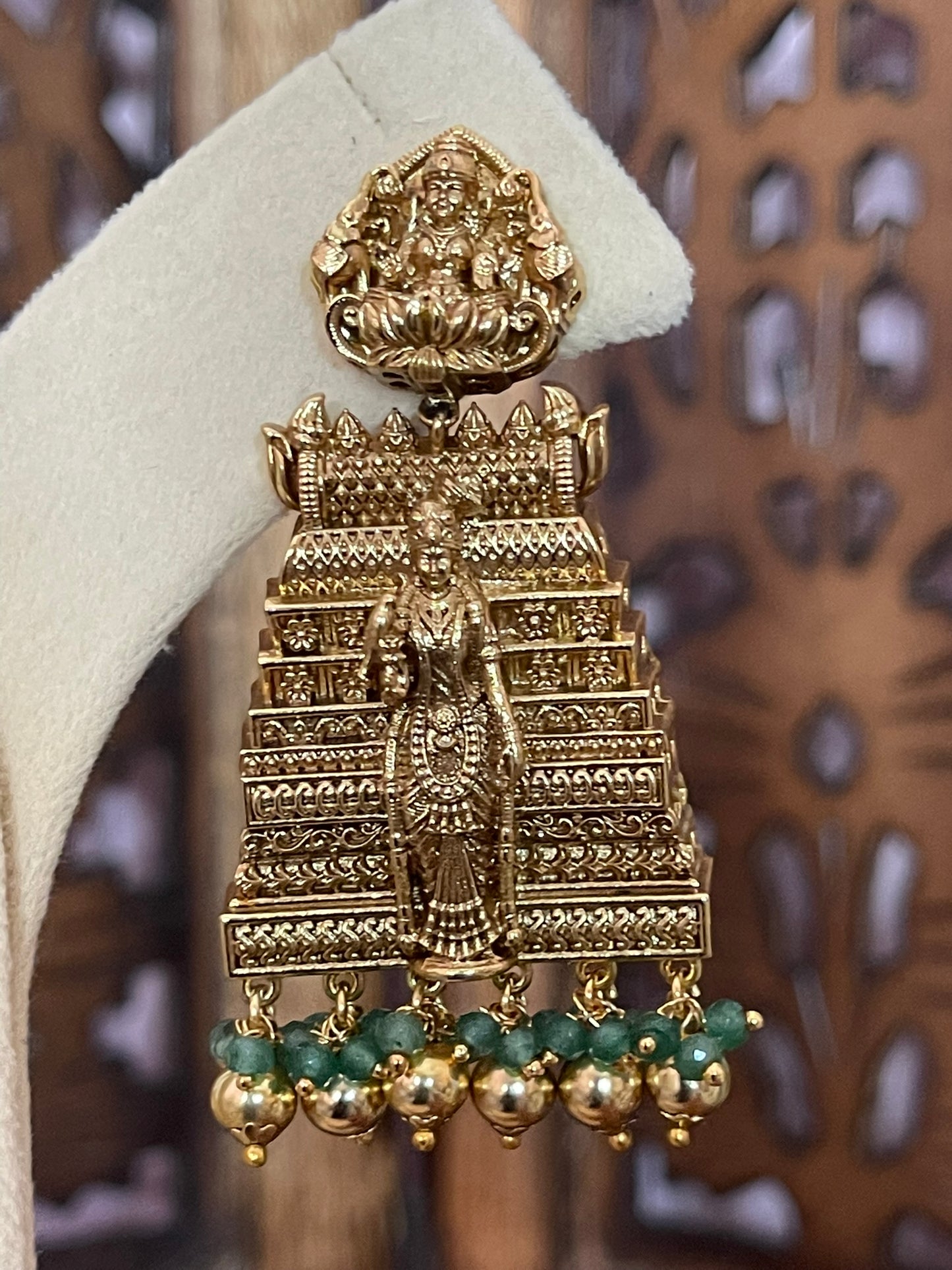 Antique Meenakshi Gopuram Earrings