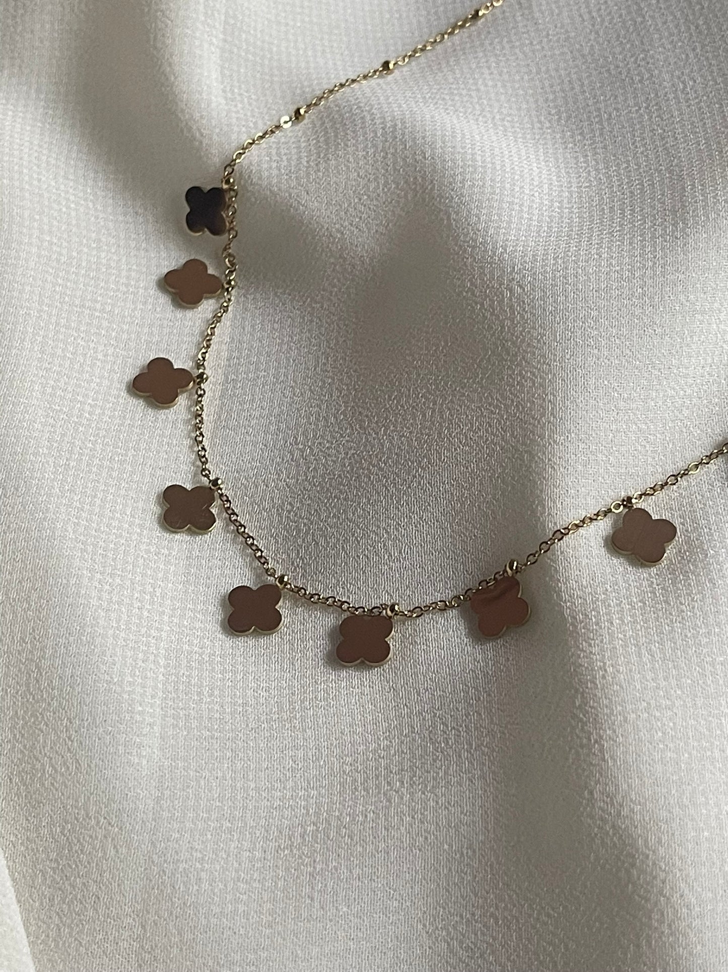 Floral Charm Pendant Chain