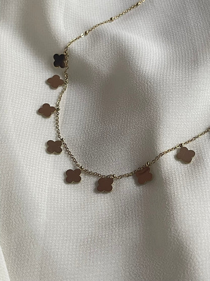 Floral Charm Pendant Chain