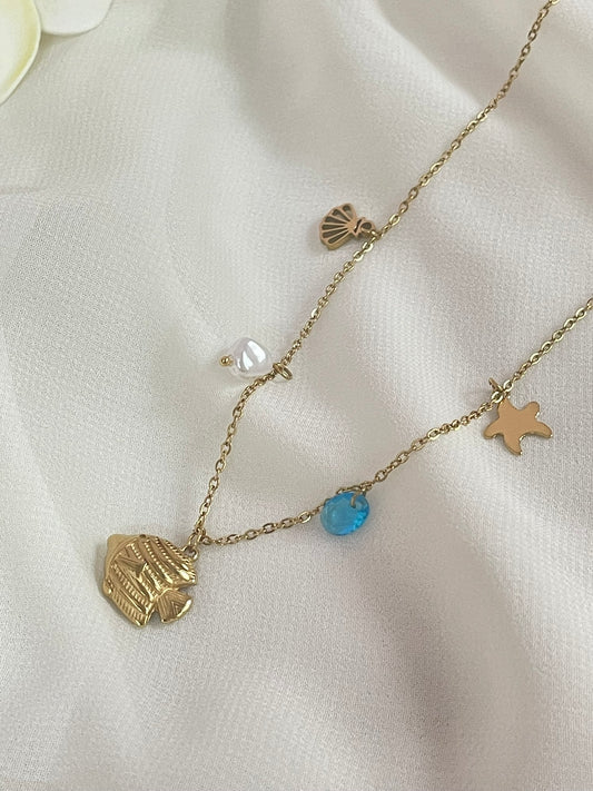 Ocean Charm Pendant Chain