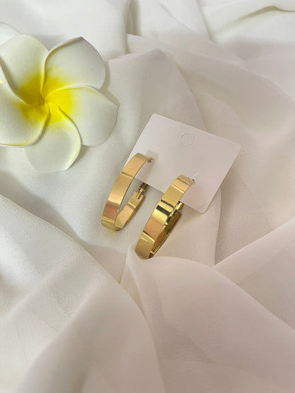 Oversized Golden Hoops