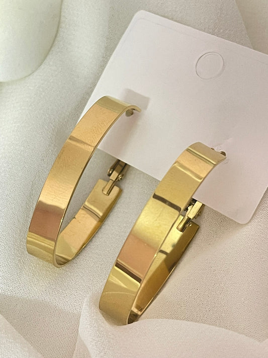 Oversized Golden Hoops