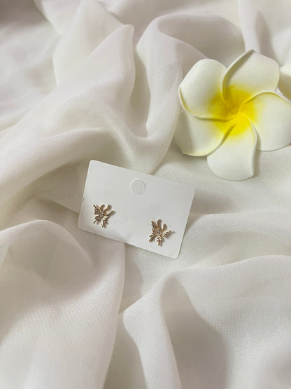 Rose Gold Butterfly Ear Studs